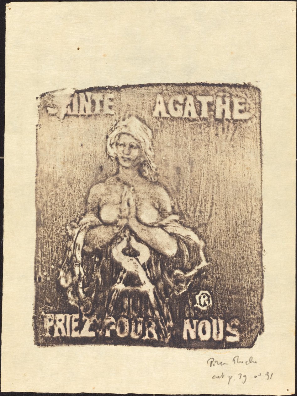 Sant Agathe (Saint Agatha) av Pierre Roche
