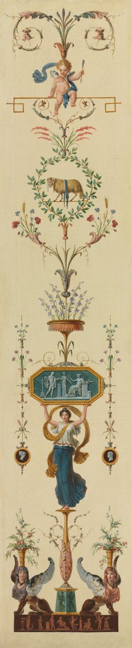 Dekorativt panel, 1790-tallet. av Pierre Rousseau
