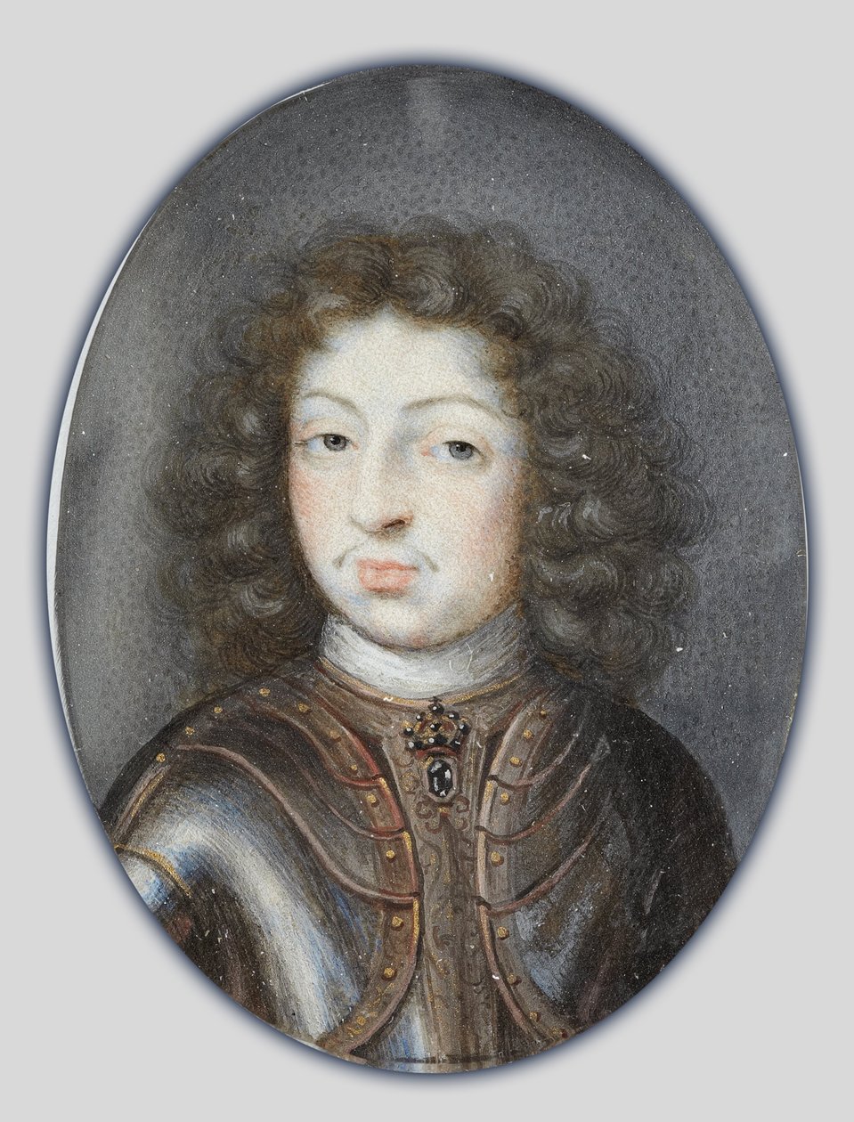 Miniatyr av Karl XI, konge av Sverige, ca. 1675-80 (gouache) av Pierre Signac