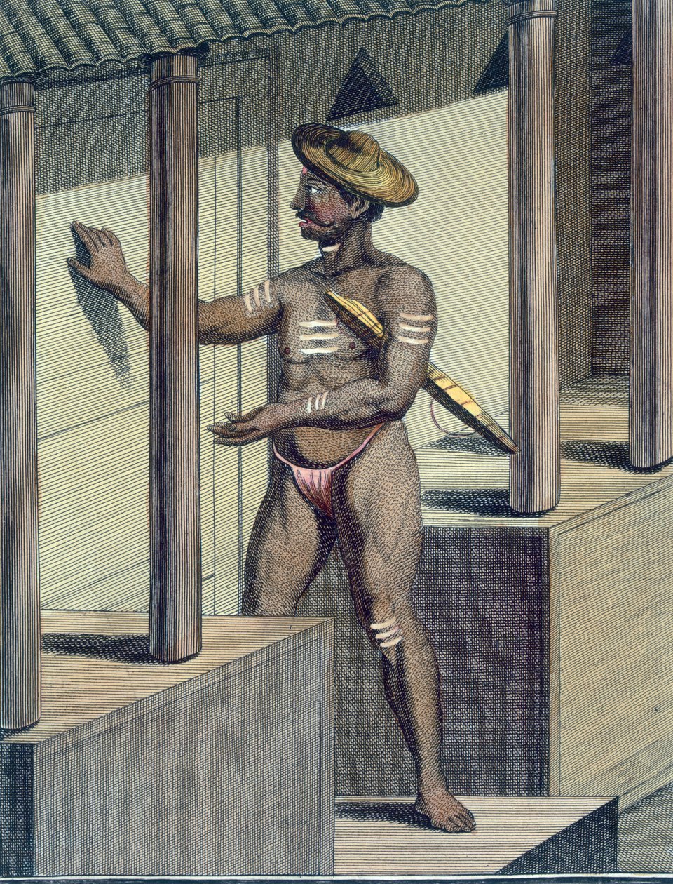 Carepatré Pandaron (religiøs hengiven sverget til stillhet), gravert av Poisson, fra 