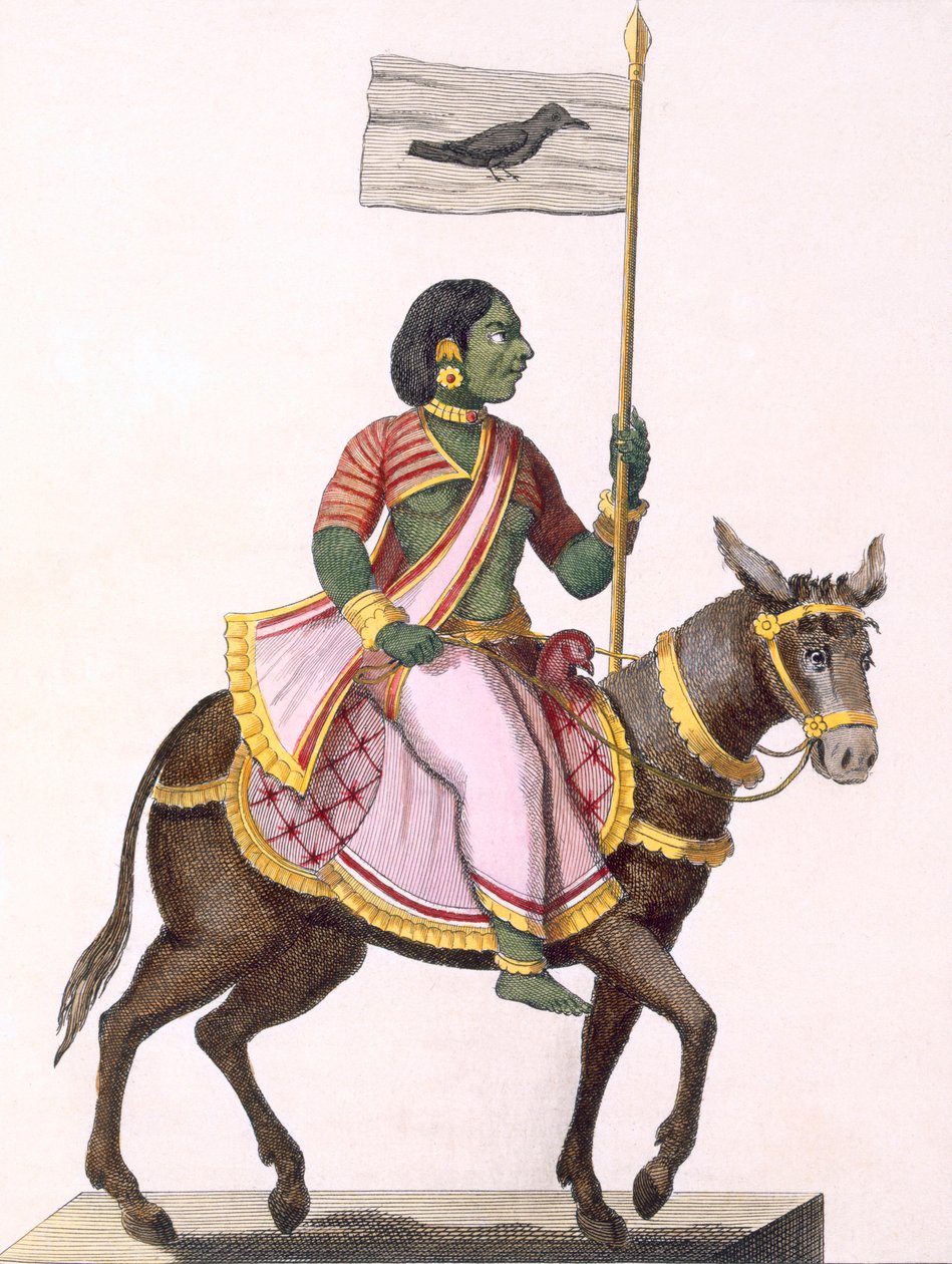 Moudevi, gudinnen for splid og elendighet, 1782. av Pierre Sonnerat