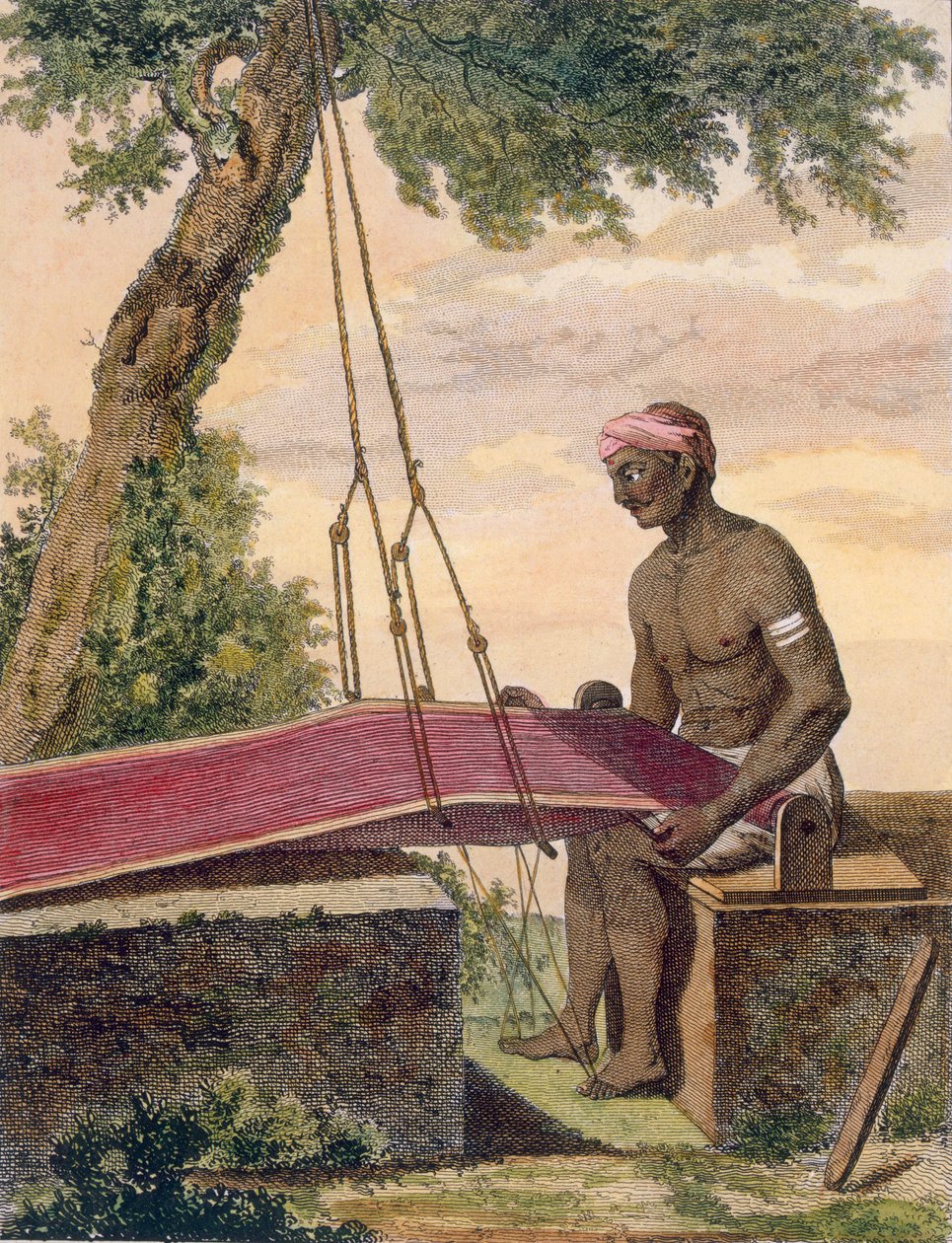 Vever av tøy, 1782. av Pierre Sonnerat