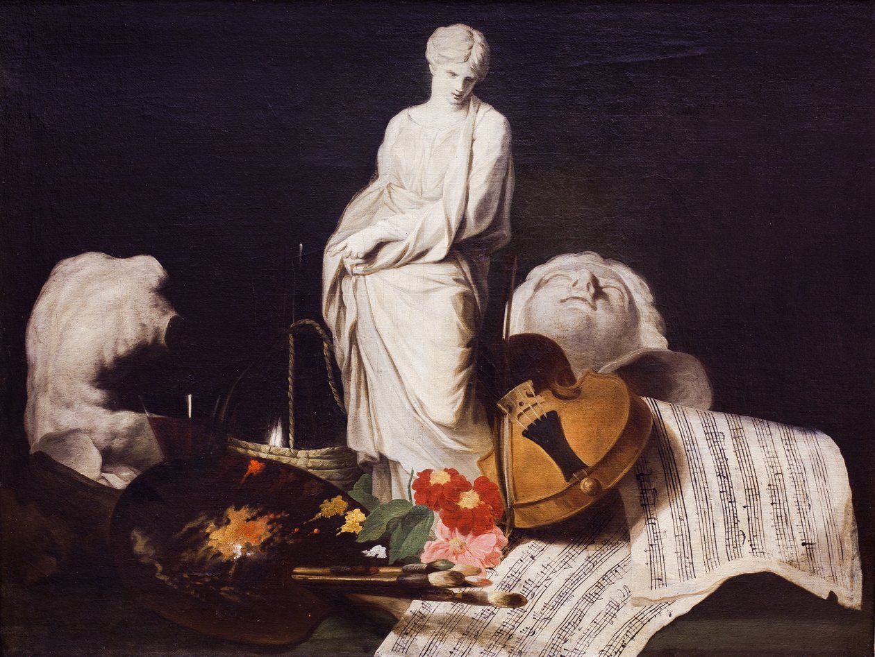 Kunstnerens fantasi, 1701–50 (olje på lerret) av Pierre Subleyras