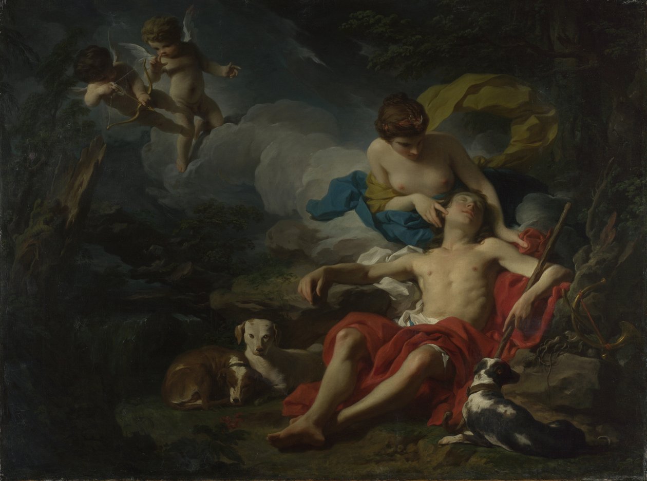 Diana og Endymion, ca. 1745 (olje på lerret) av Pierre Subleyras