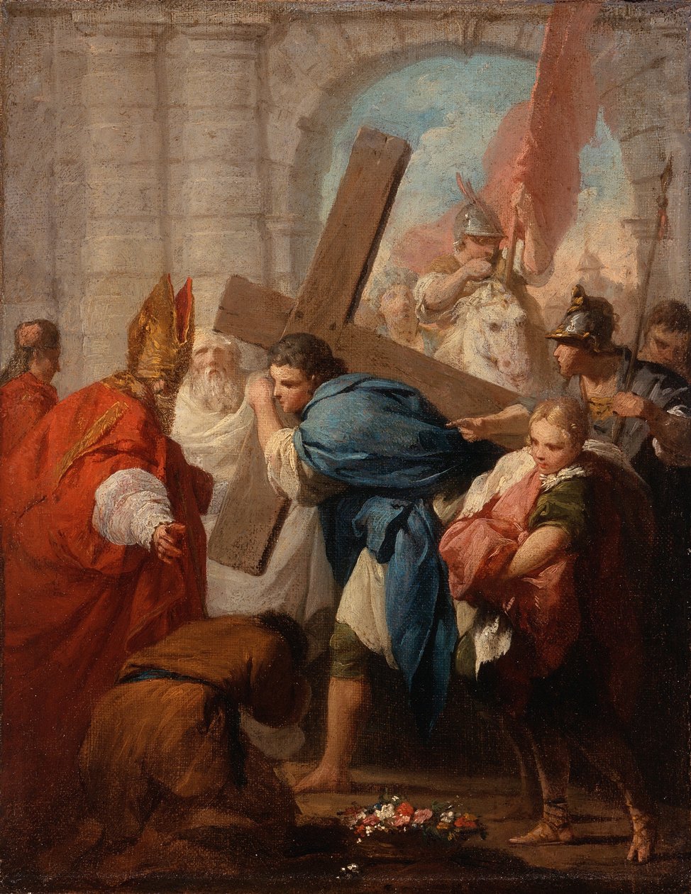 Heraclius som bærer korset, ca. 1728 av Pierre Subleyras