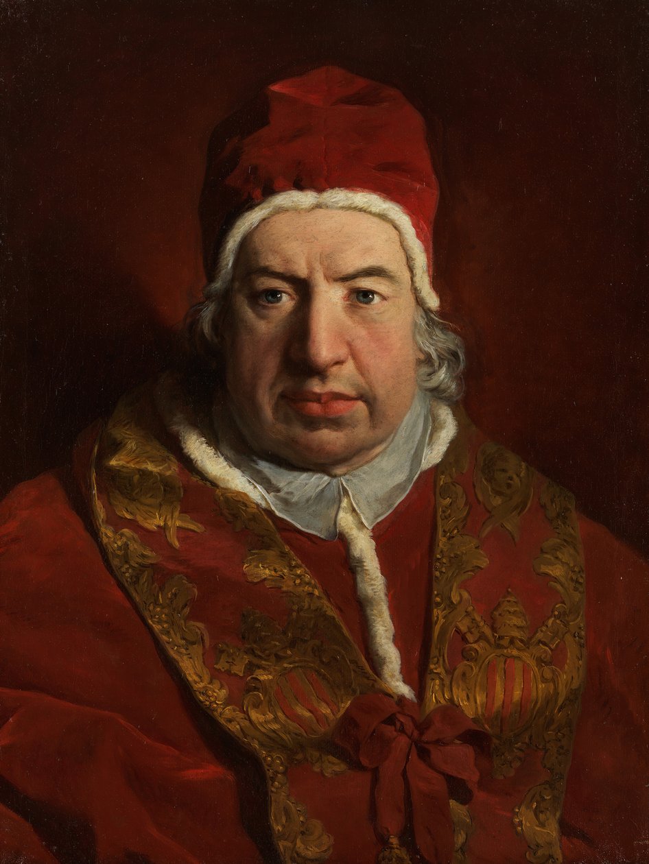 Pave Benedikt XIV Prospero Lambertini, 1675-1758, 1746. av Pierre Subleyras