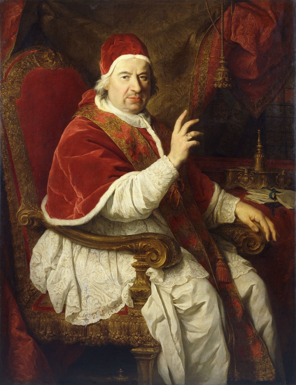 Portrett av pave Benedikt XIV av Pierre Subleyras