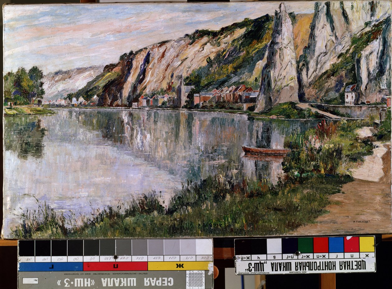 ""Klippene i Bayard"" (Klippen ved Bayard (?)) Maleri av Pierre Thevenet (1870-1937) Mikalojus Konstantinas Ciurlionis Fine Arts Museum fra 1900-tallet, Kaunas, Litauen av Pierre Thevenet