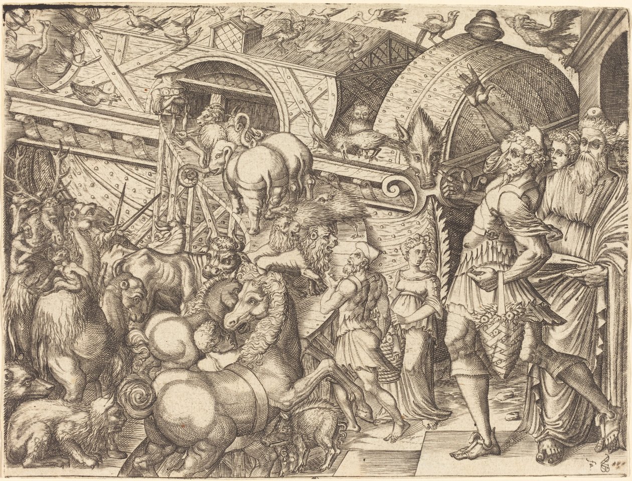 Noahs ark av Pierre Woeiriot