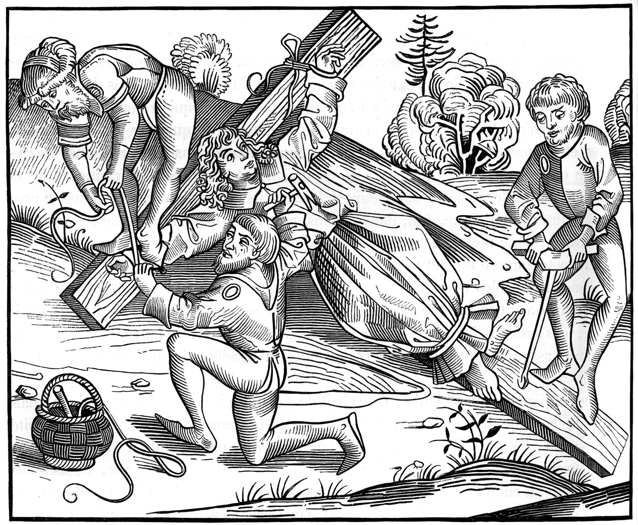 Spedbarnet Richard av Pontoise korsfestet av jøder, 1493 1849. av Pierre Wolgmuth