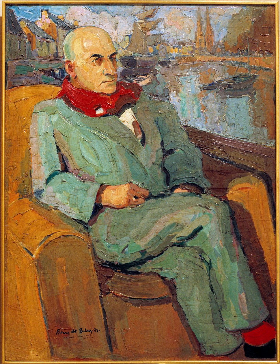 Portrett av Max Jacob (1876 - 1944). Maleri av Pierre De Belay (1890-1947), 1900-tallet. Orleans, Musee des Beaux Arts. av Pierre de Belay