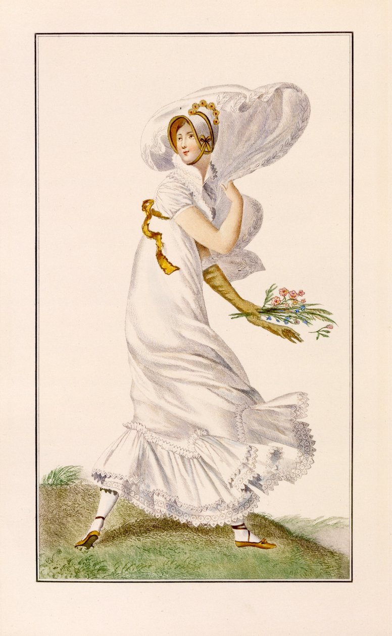 Promenadekjole i chiffon, 1812 av Pierre de La Mesangere