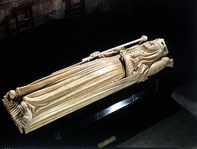 Graven til Isabella av Bayern (1371-1435) (marmor) av Pierre de Thury