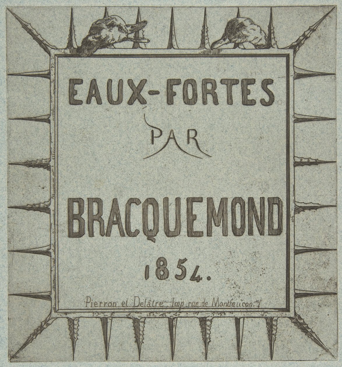 Etsninger av Bracquemond, 1854. av Pierron et Delâtre
