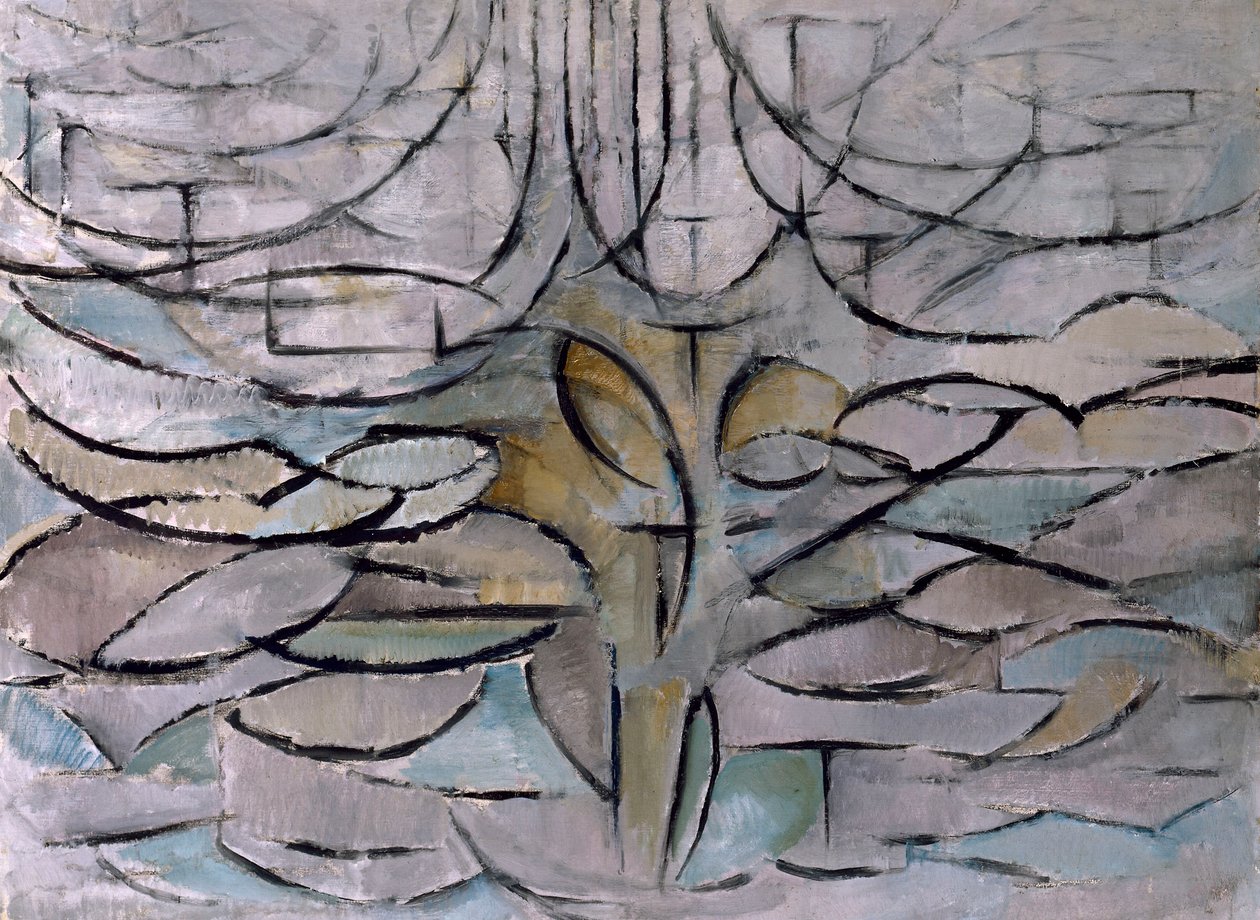 Blomstrende epletre av Piet Mondrian