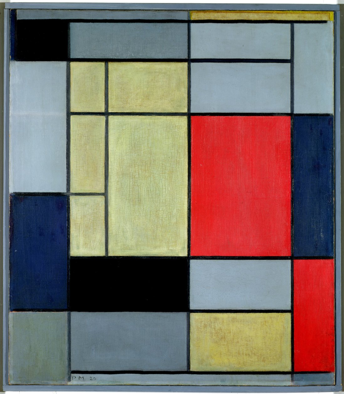 Komposisjon I, 1920 av Piet Mondrian
