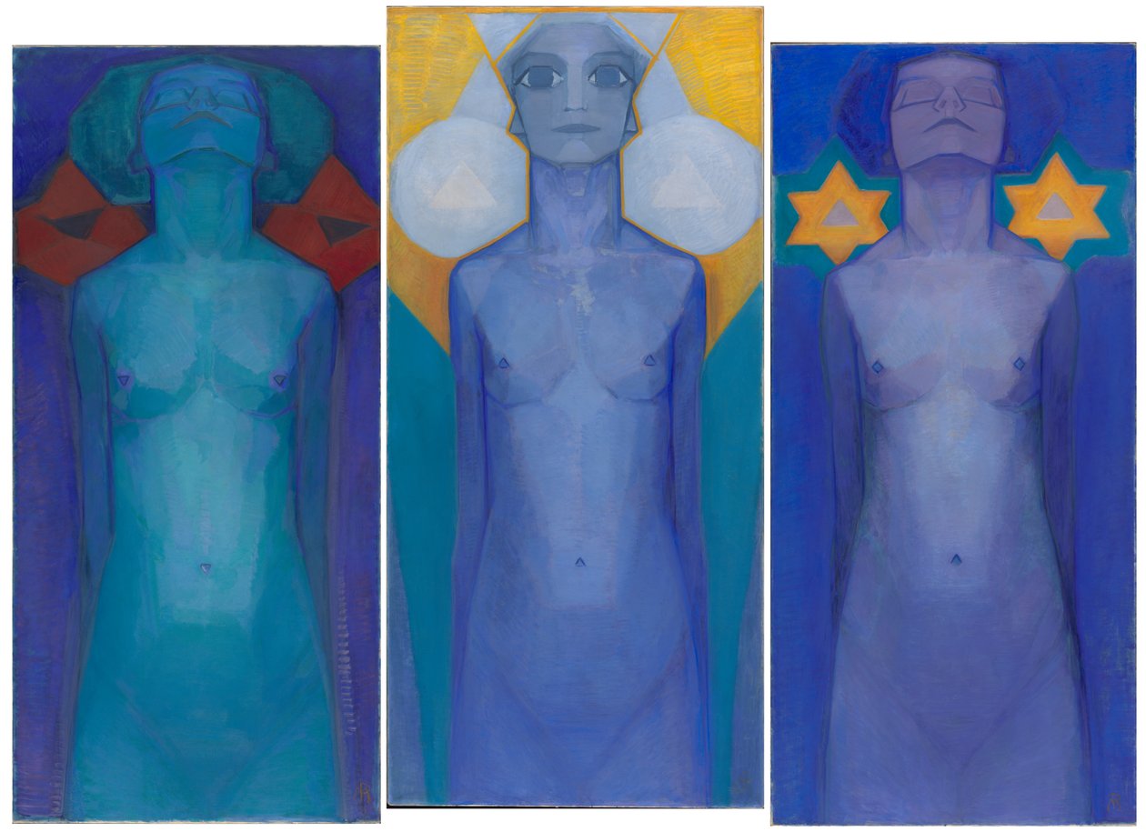 Evolusjon, ca. 1911 av Piet Mondrian