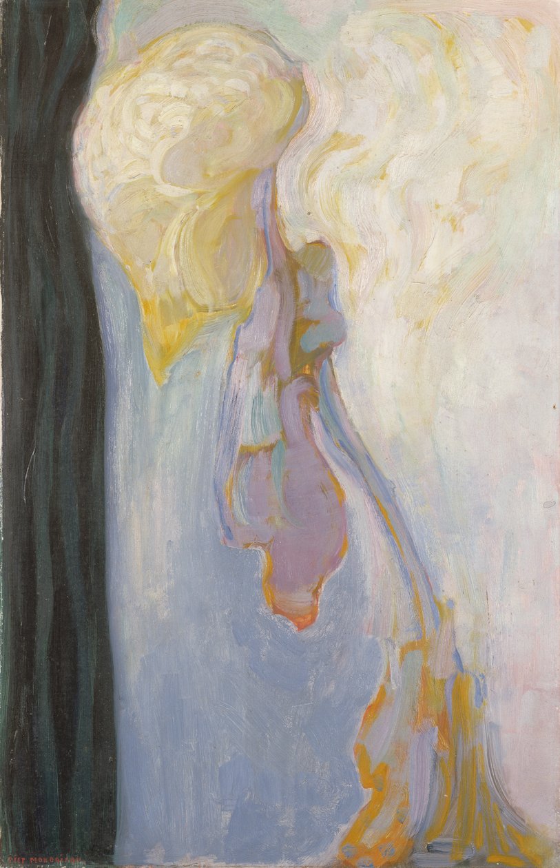 Blomst: Dying Chrysanthemum, 1908 av Piet Mondrian