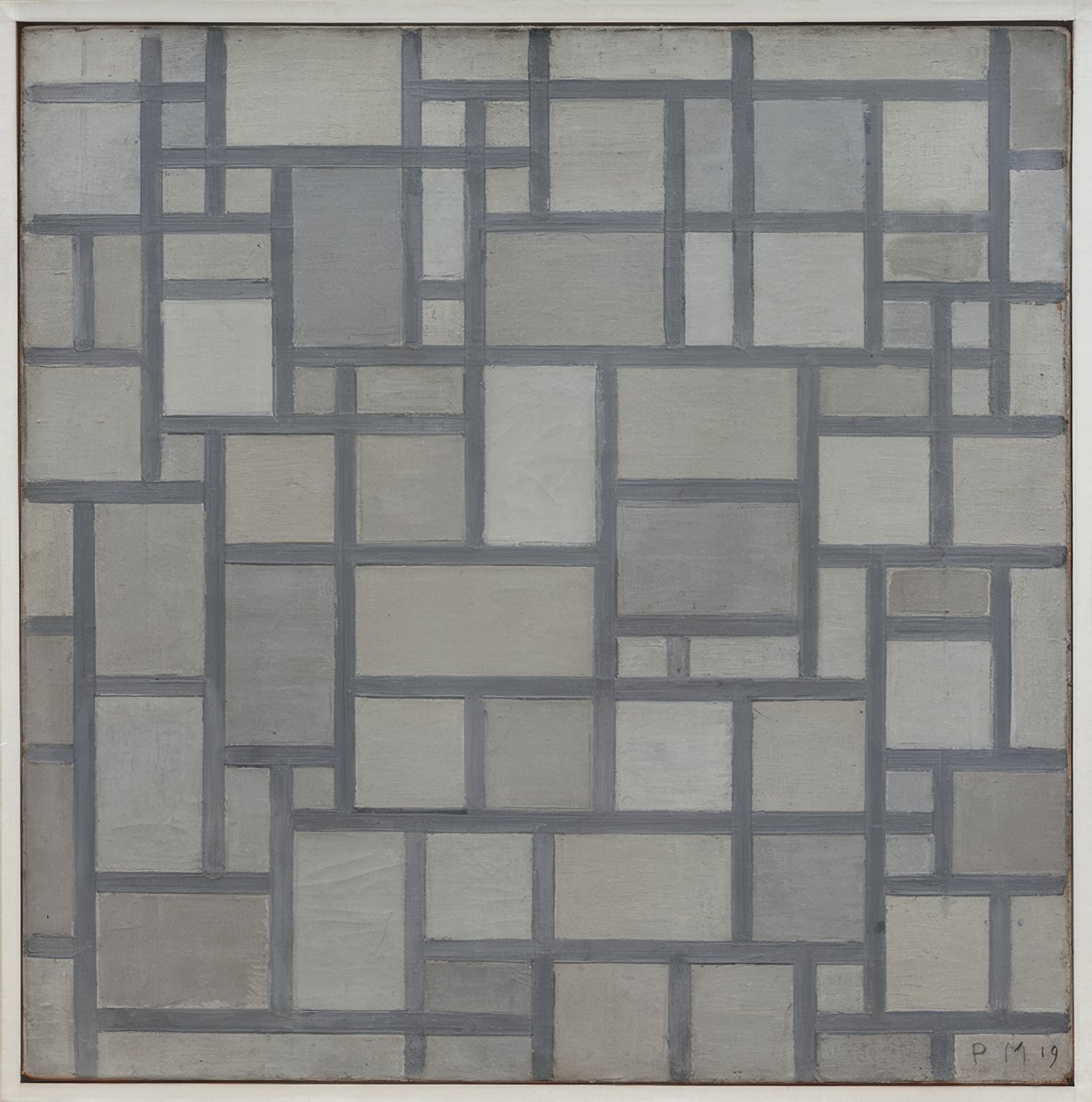 Komposisjon med gitterverk 7 av Piet Mondrian