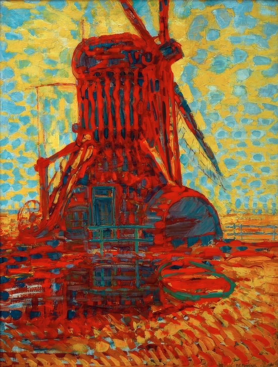 Fres i sollys av Piet Mondrian
