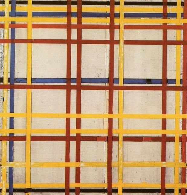 New York City av Piet Mondrian