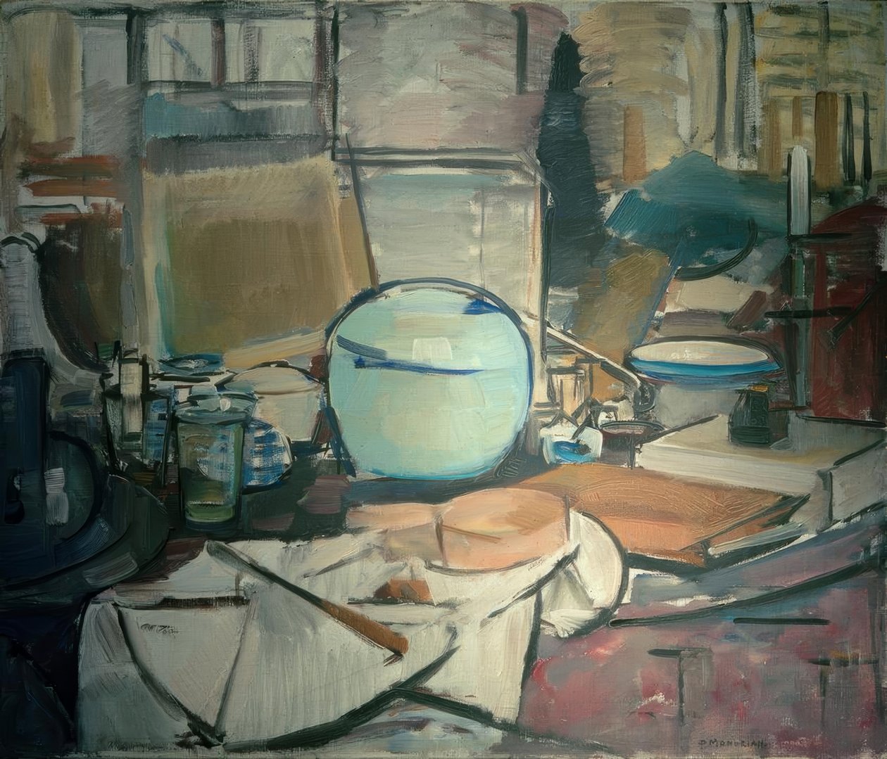Stilleben med ingefærpotte I av Piet Mondrian