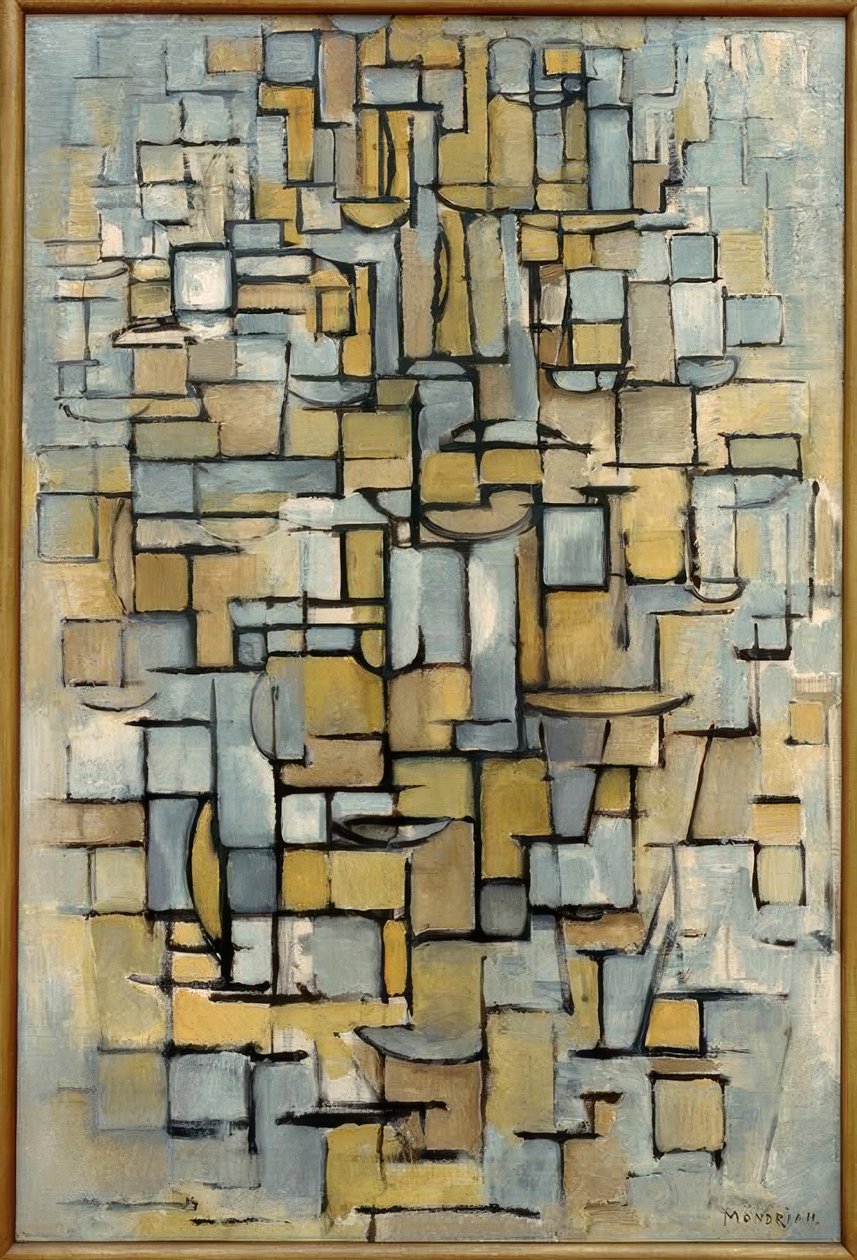 tablå nr. 1; Komposisjon i Linie og Color av Piet Mondrian
