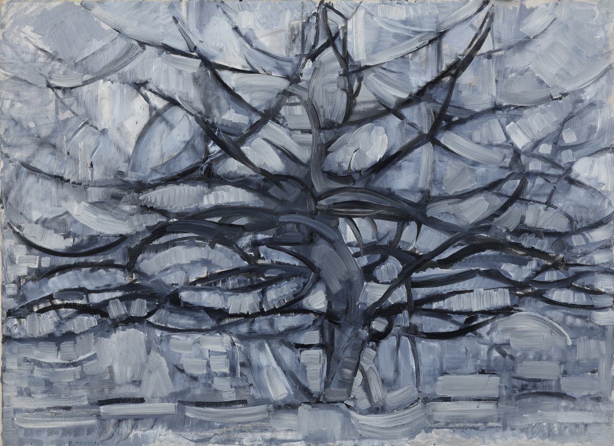Det grå treet, 1911 av Piet Mondrian