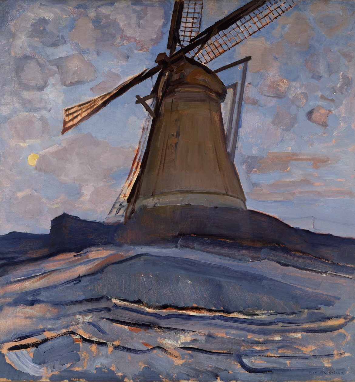 Vindmølle av Piet Mondrian