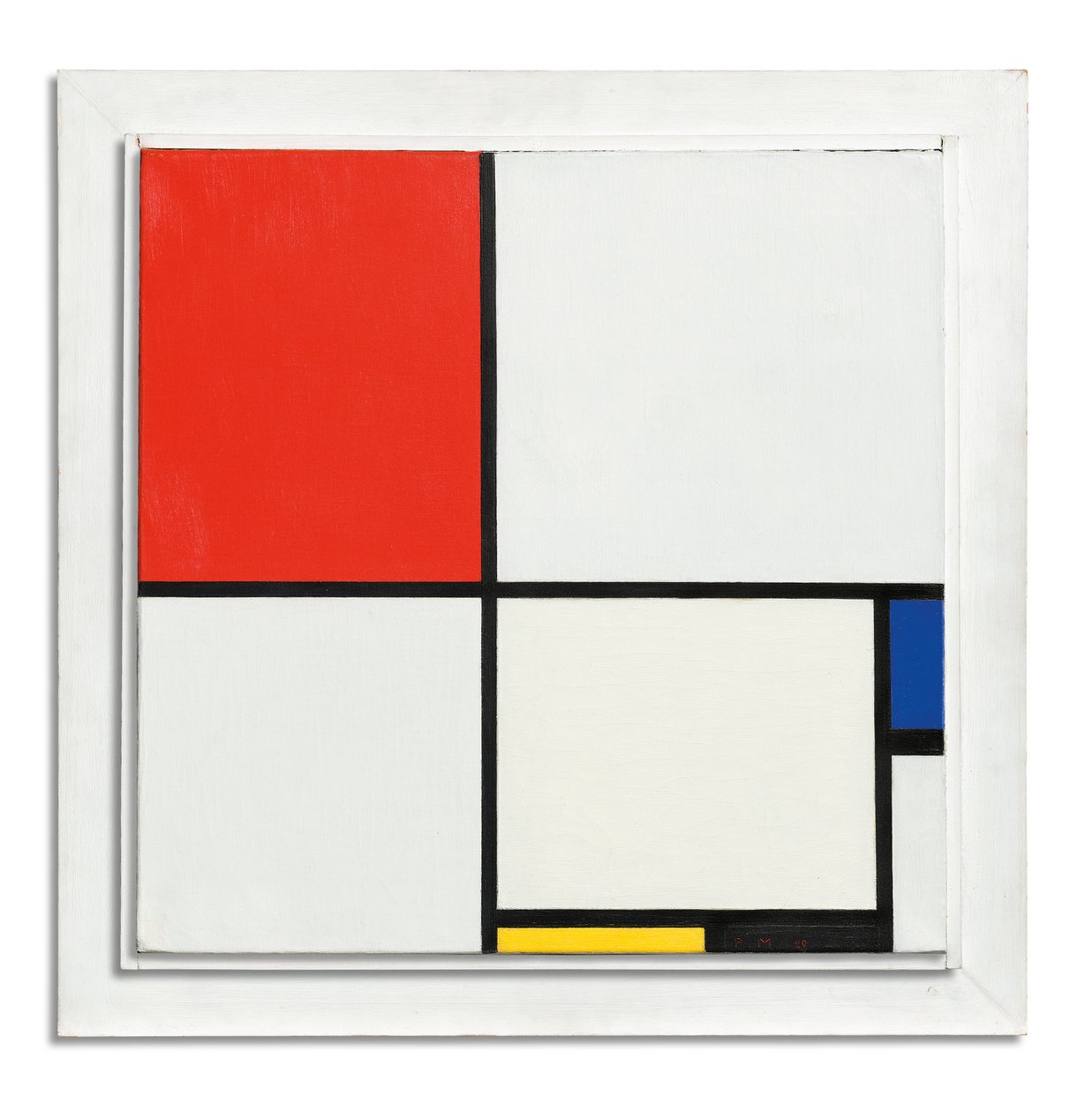 Komposisjon nr. III, med rød, blå, gul og svart av Piet Mondrian