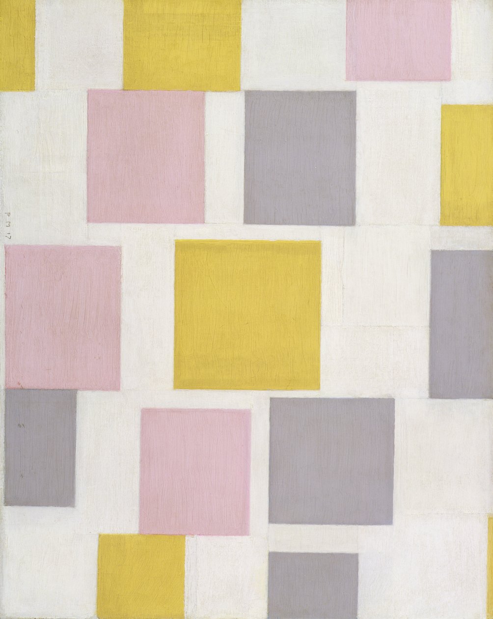Komposisjon med fargeplan 5 av Piet Mondrian