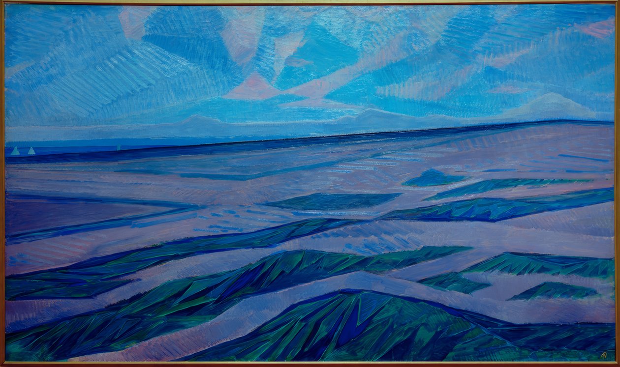 sanddynelandskap av Piet Mondrian