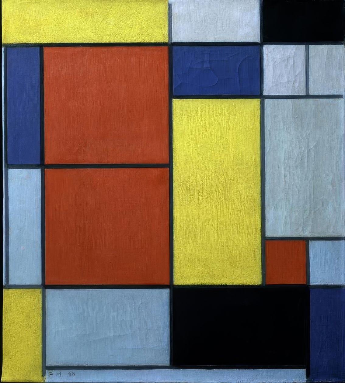 Sammensetning II av Piet Mondrian