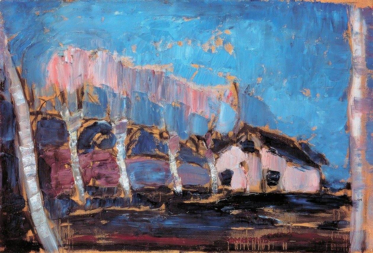Piet Mondrian (1872–1944), Nattlandskap, 1908. av Piet Mondrian