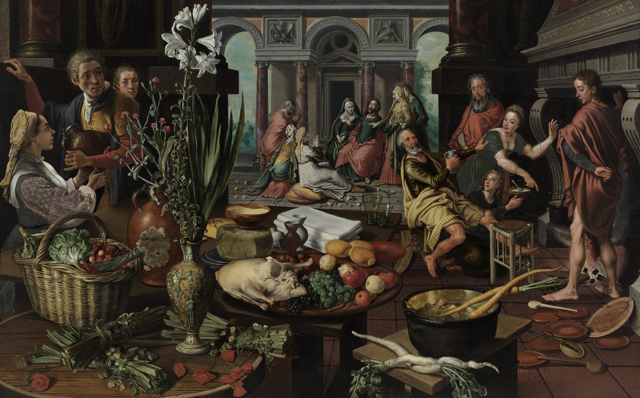 Kristus i huset til Martha og Mary av Pieter Aertsen
