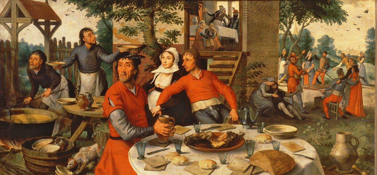 Bondefest, 1550 av Pieter Aertsen