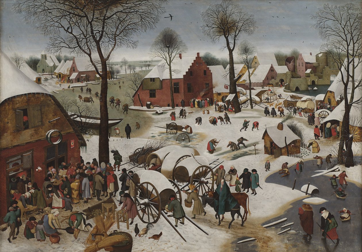 Bethlehem -folketellingen av Pieter Breughel the Younger