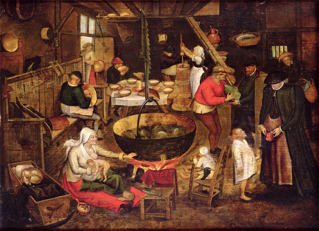 Kjøkken Interiør av Pieter Bruegel the Elder