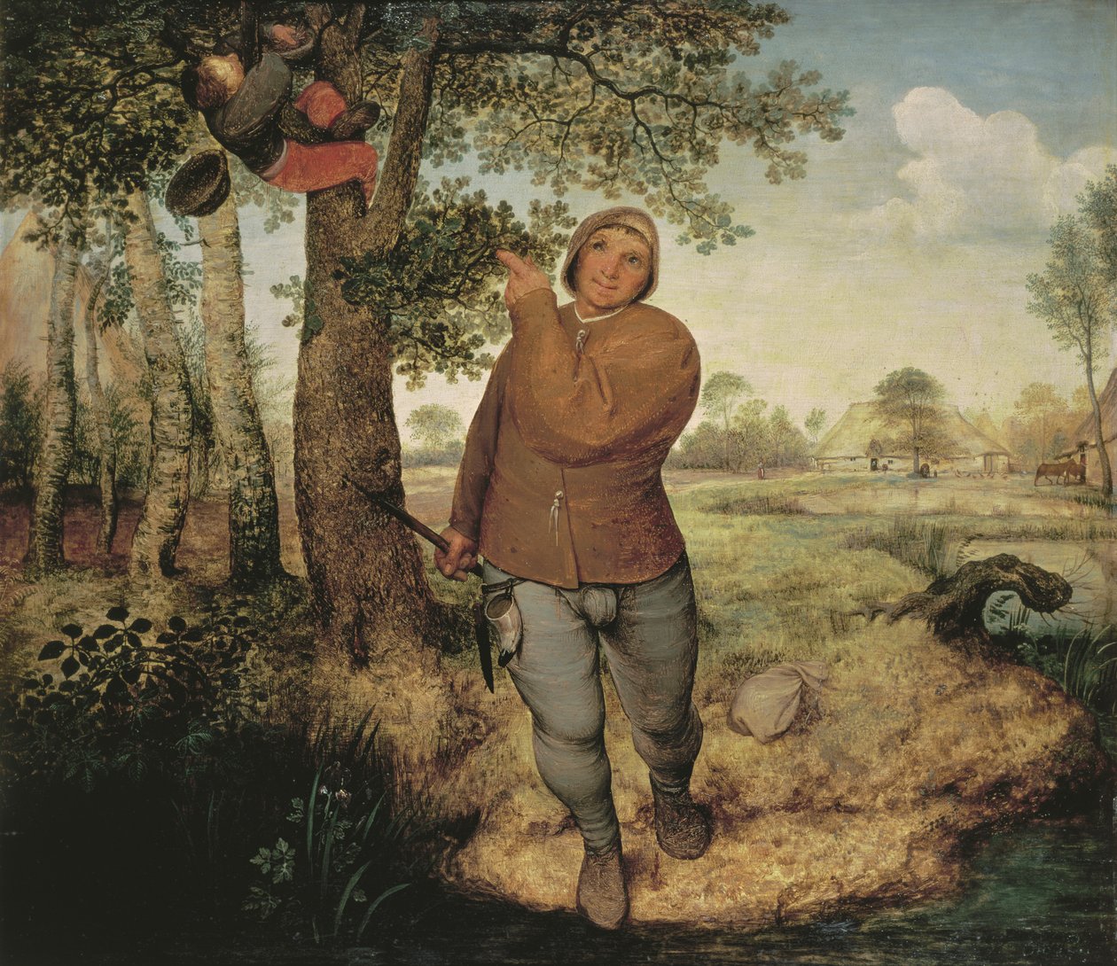 Bonde og Birdnester, 1568 av Pieter Bruegel the Elder