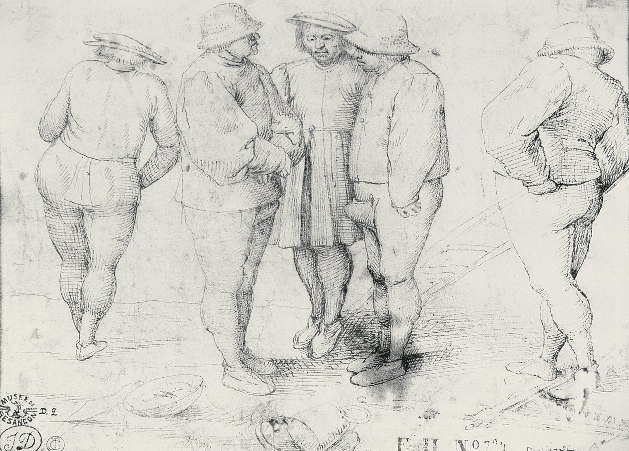 Bønder i samtale av Pieter Bruegel the Elder