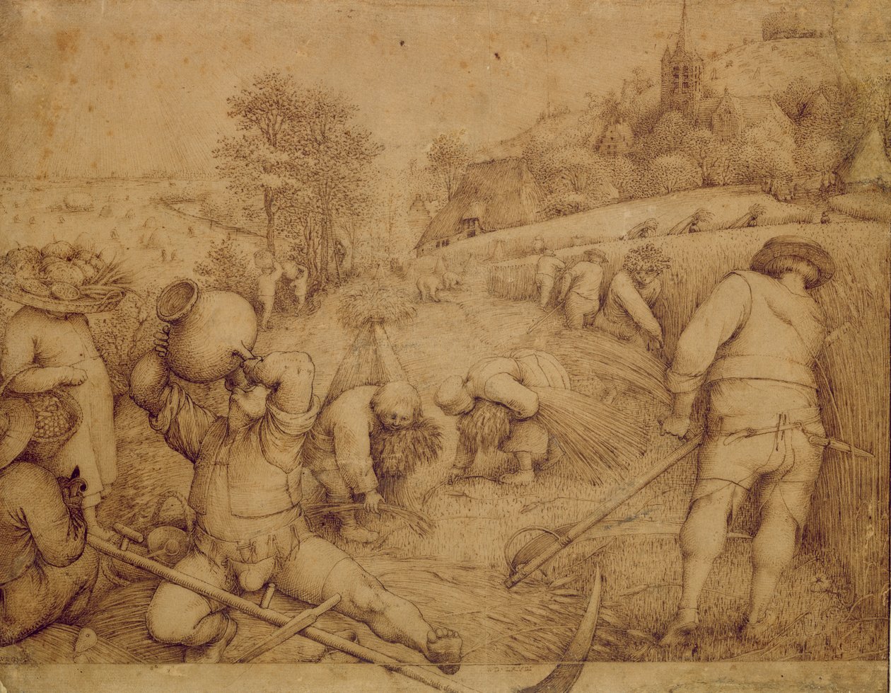 Sommer, 1568 (penn og blekk på papir) av Pieter Bruegel the Elder