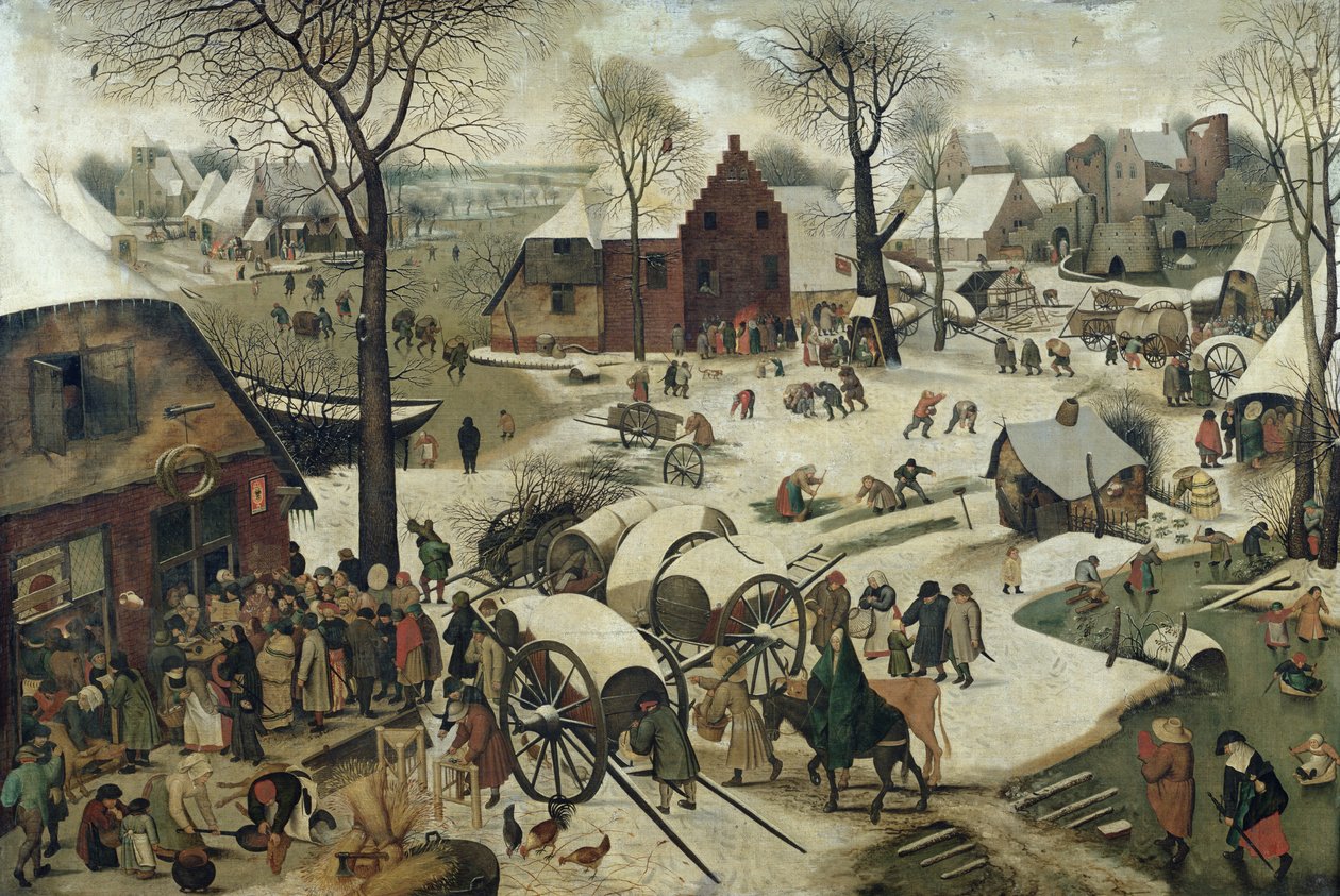 Folketellingen i Betlehem av Pieter Bruegel the Elder