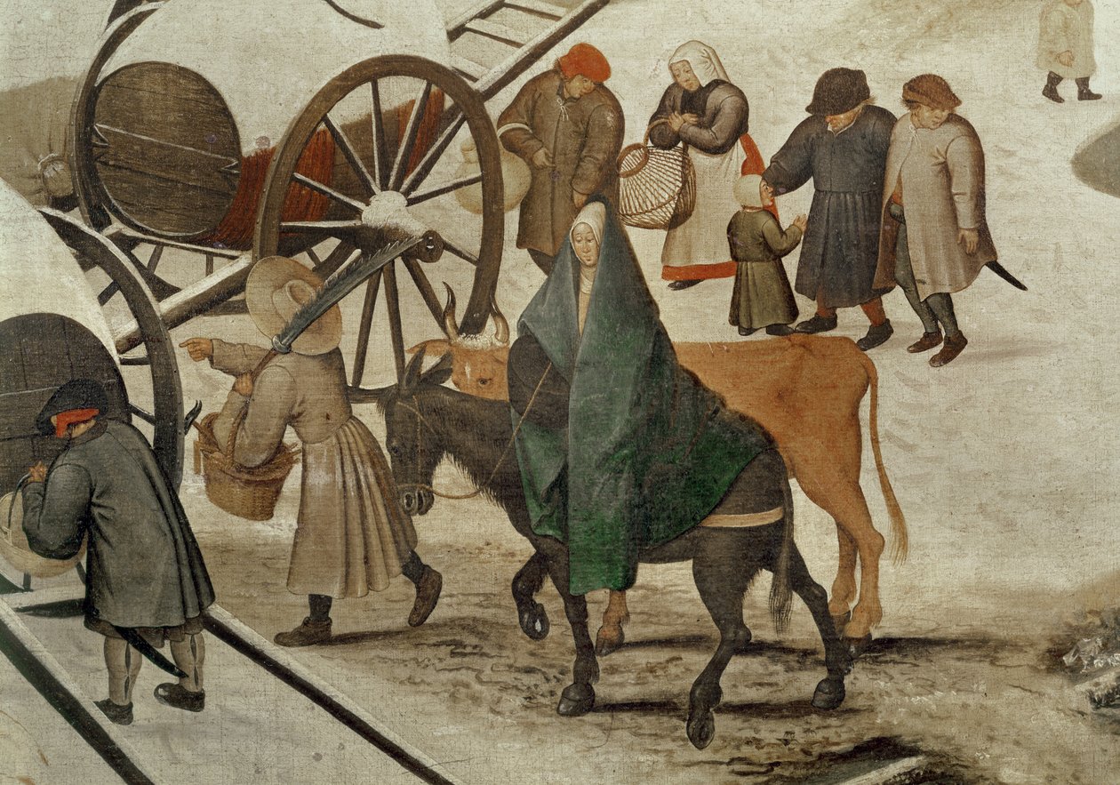 Folketellingen i Betlehem (detalj) av Pieter Bruegel the Elder
