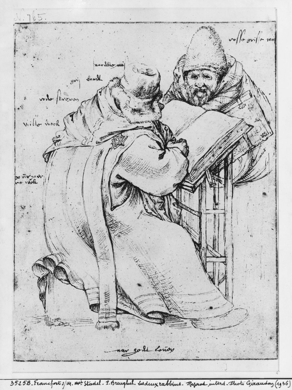 To rabbinere av Pieter Bruegel the Elder