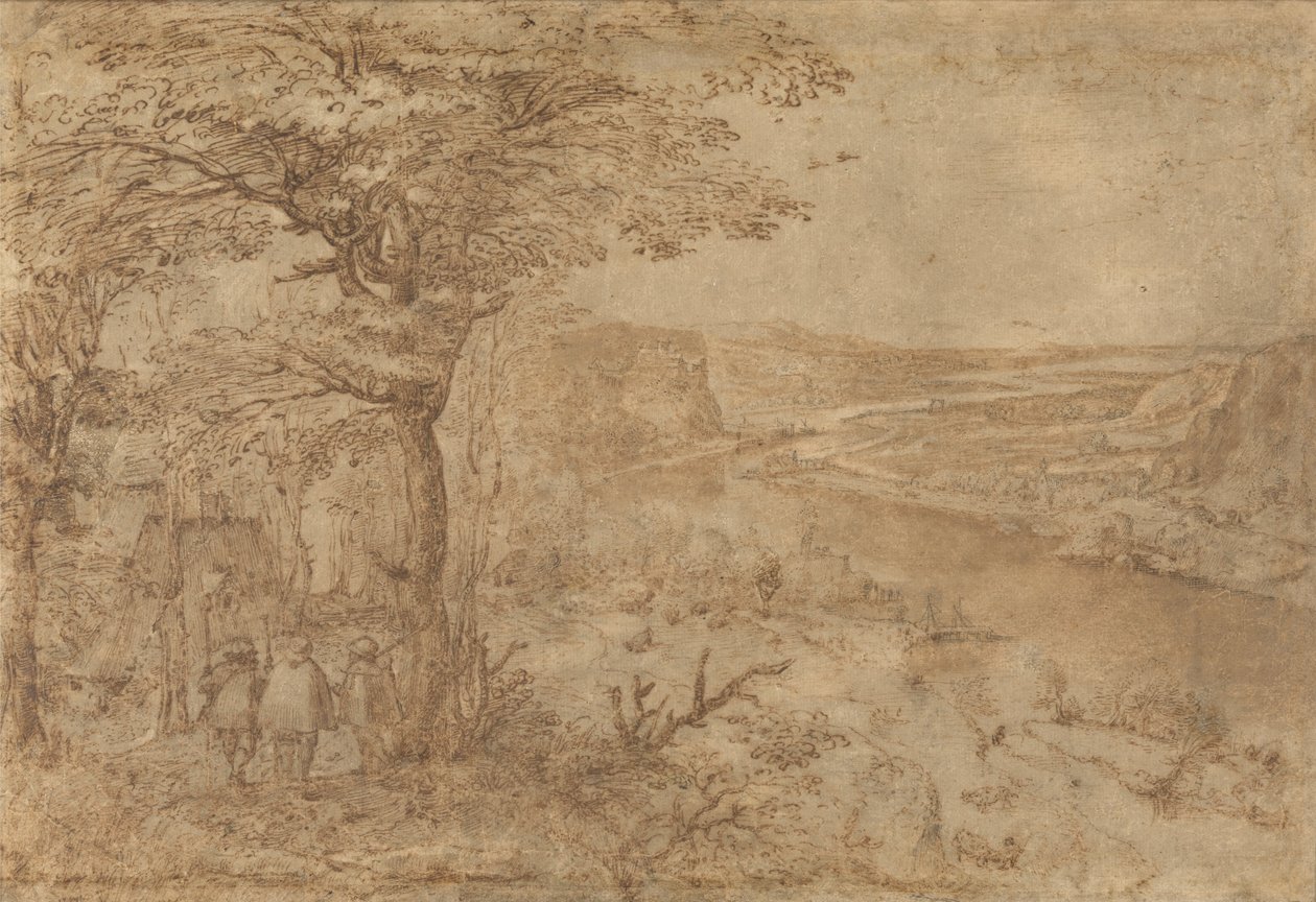 Landskap med pilegrimsmerket av Pieter Bruegel the Elder