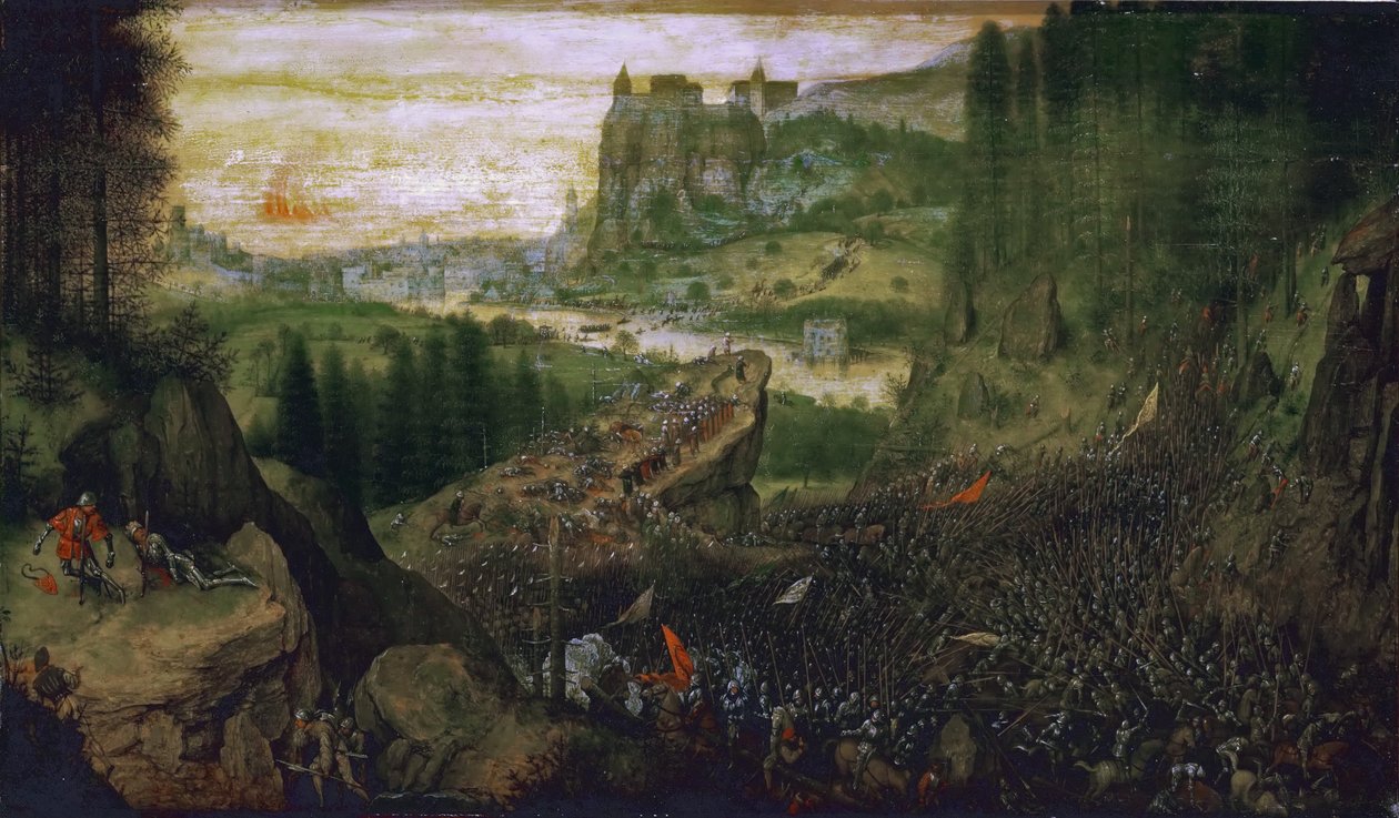 Selvmordet til Saul av Pieter Bruegel the Elder