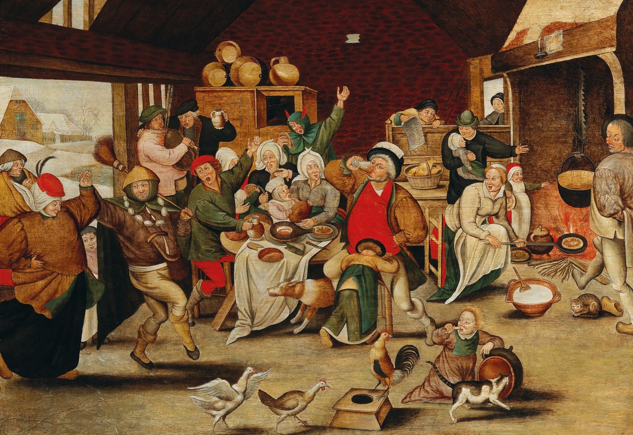 Kongen drikker av Pieter Brueghel the Younger