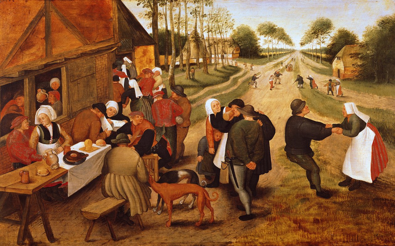 En flamsk Kermesse av Pieter Brueghel the Younger