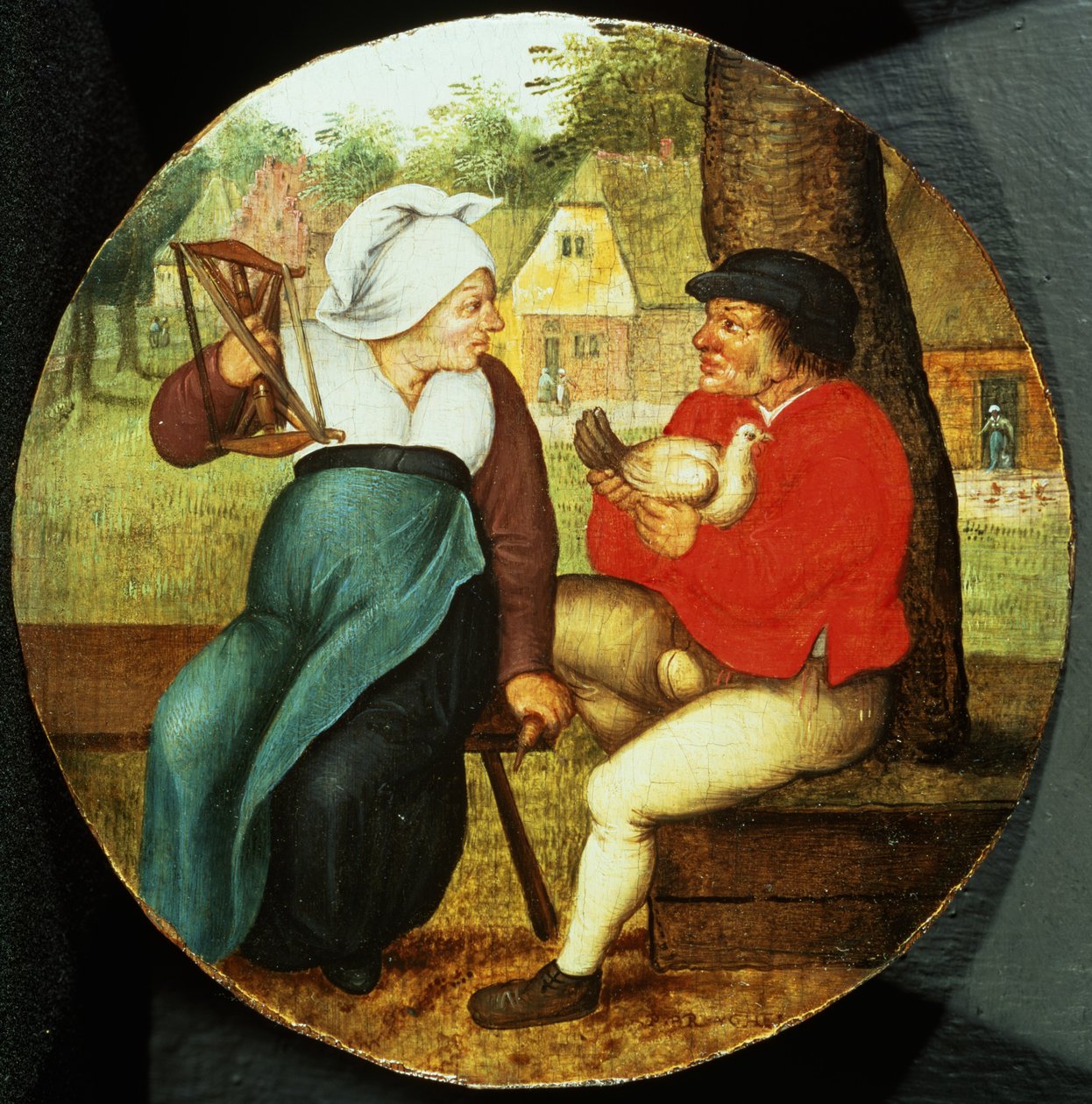 Et flamsk ordtak (panel) av Pieter Brueghel the Younger