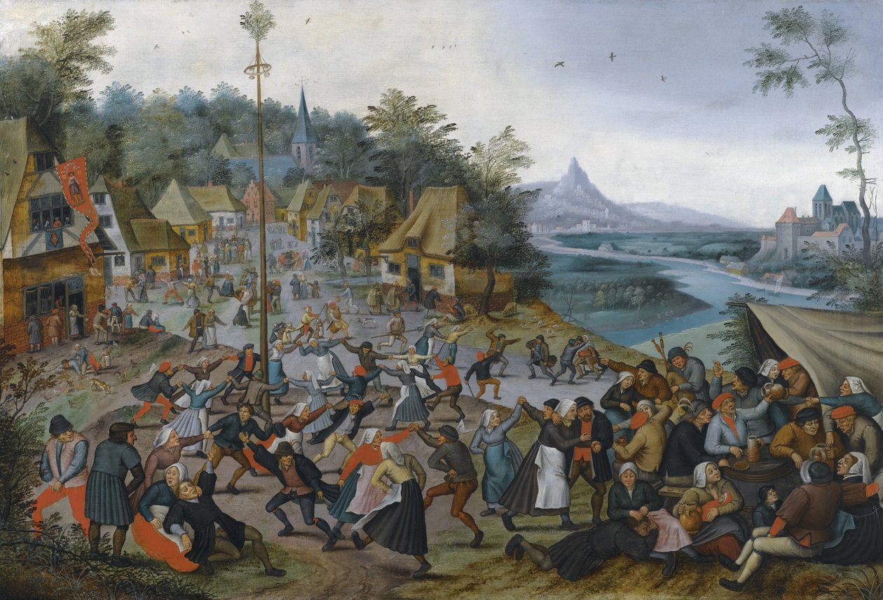 St. Georges Kermis med dansen av Pieter Brueghel the Younger